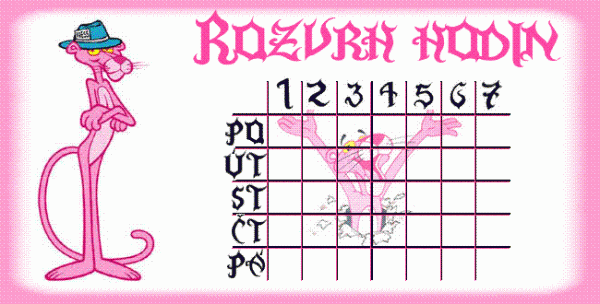 rozvrh