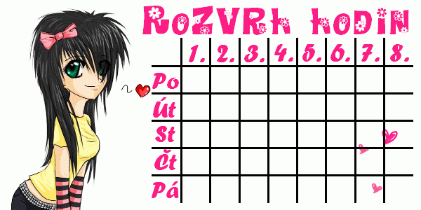 rozvrh hodin