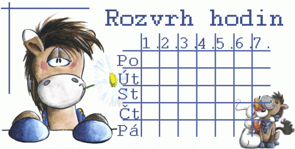 rozvrh hodin